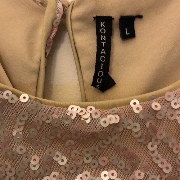 Blush colored sequined dress - Picture 6 of 6